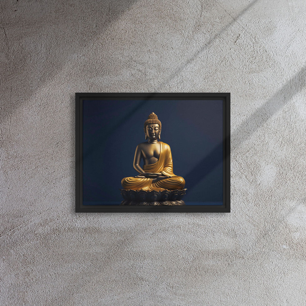 Thumbnail: Bitcoin Canvas Wall Art | Buddha Framed Canvas Premium Print
