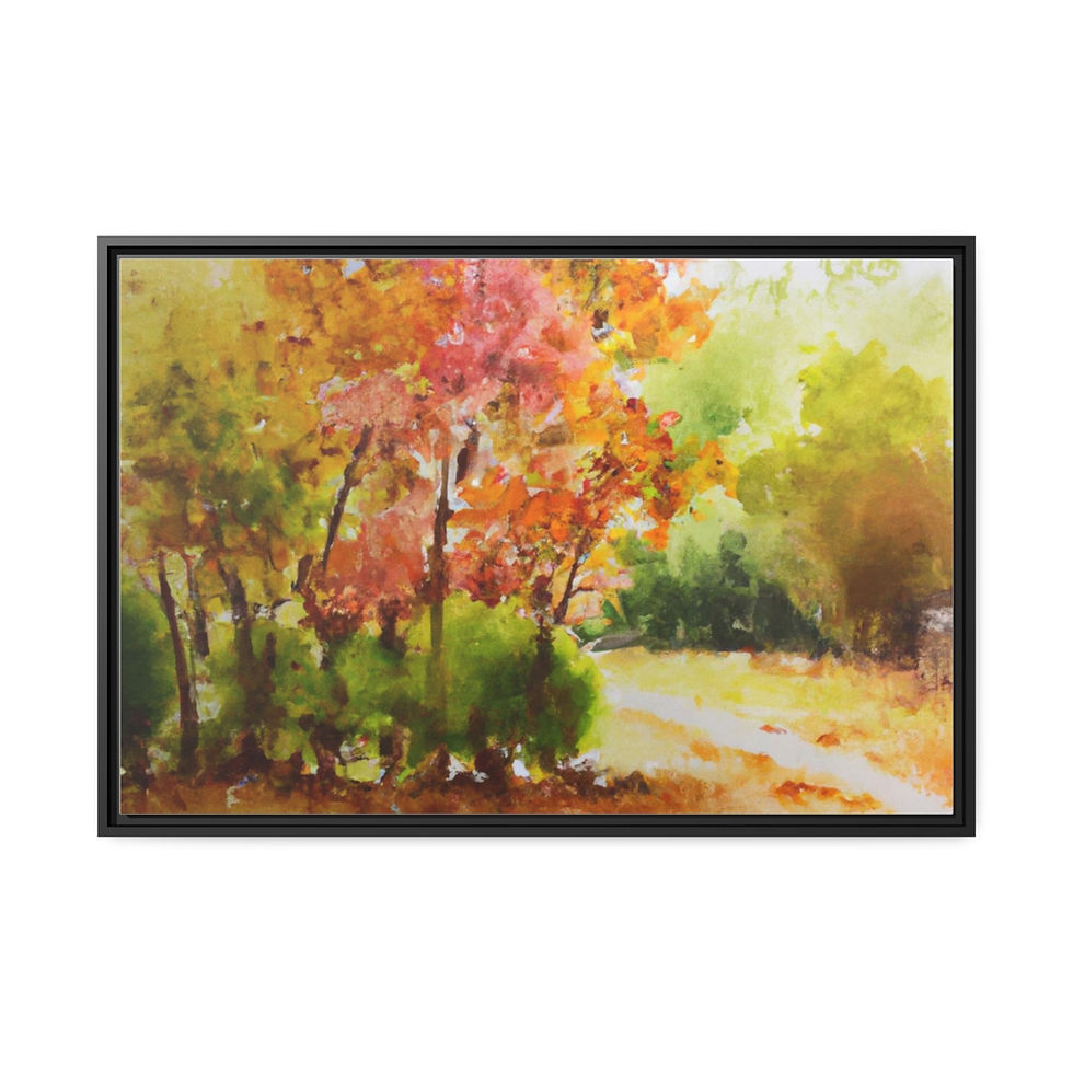 الصورة المصغرة: Resplendent Watercolor Art Print Canvas Print Black Frame | Roseson®