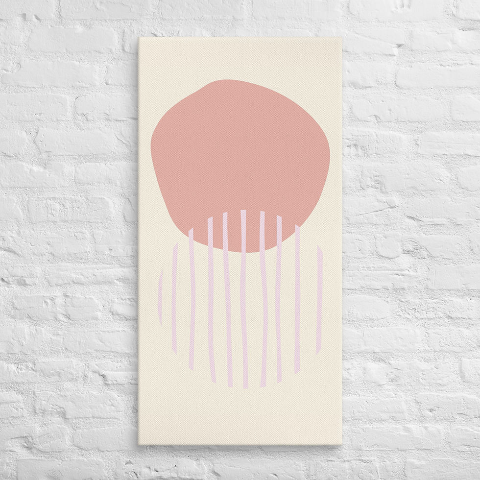 थंबनेल: Abstract Canvas Wall Art | Modern Trendy Print | Living Room Decor | Roseson®