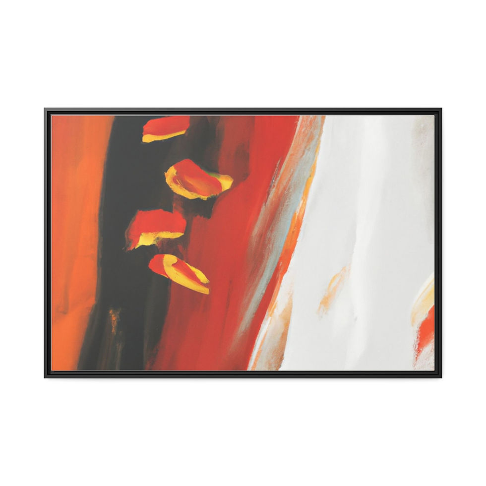 थंबनेल: Vintage Art Print Canvas Print Black Frame | Roseson®