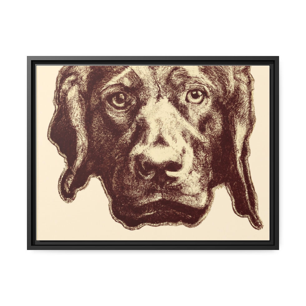 Thumbnail: Monochrome Canvas Painting Print Black Frame | Roseson® Bold Wall Art