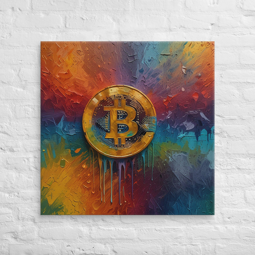 थंबनेल: Bitcoin Canvas Wall Art | Luxury Masterpiece for Crypto Investors | Roseson®
