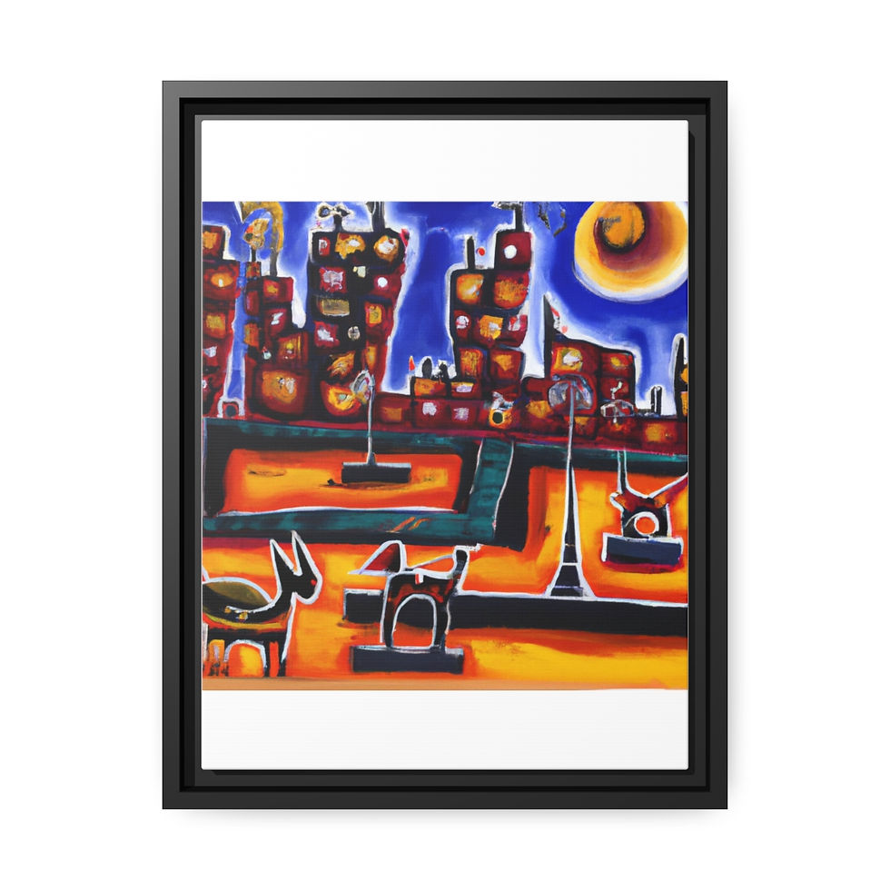 थंबनेल: Rosesun™ Matte Canvas, Black Frame