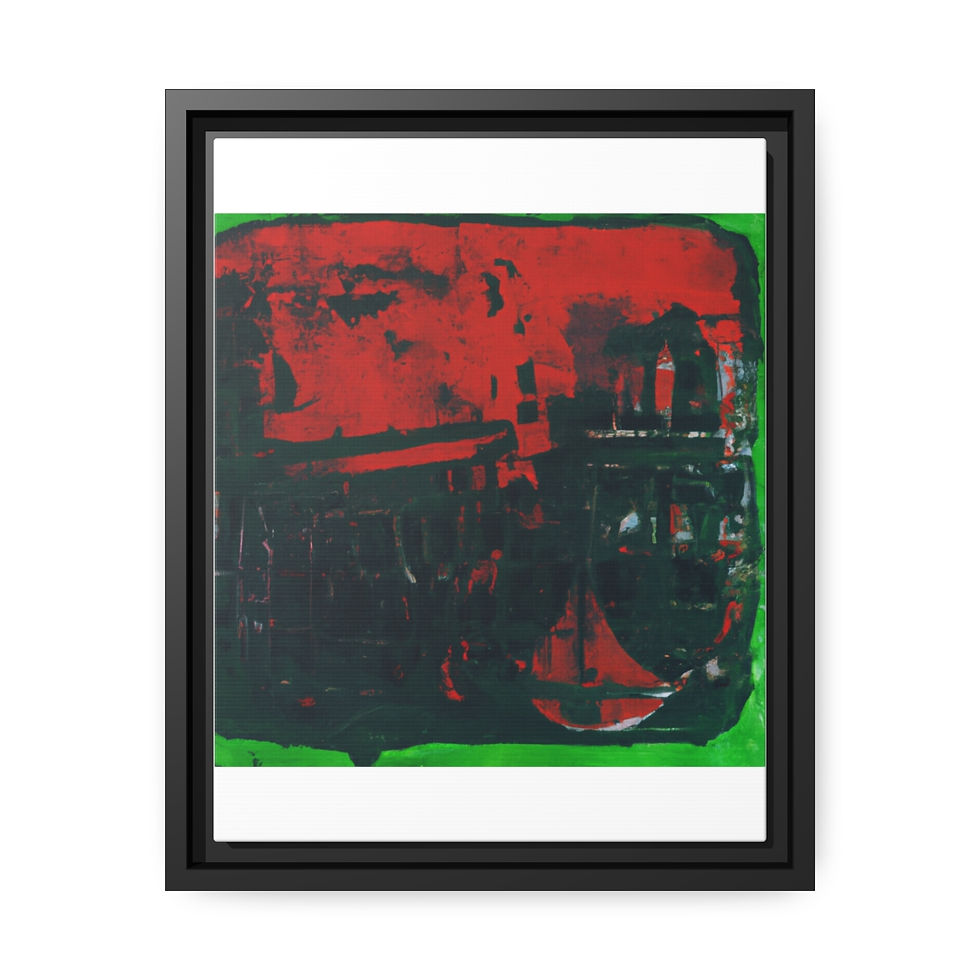 الصورة المصغرة: Minimalist Wall Art Canvas Print Black Frame | Roseson®