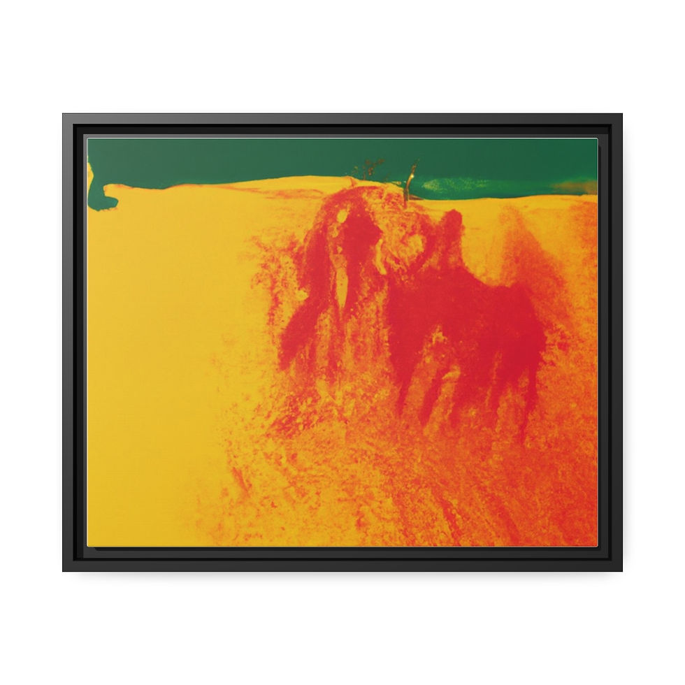 الصورة المصغرة: Landscape Wall Art Canvas Print Black Frame | Roseson®