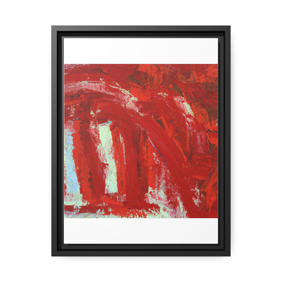 Miniature : Vintage Canvas Painting Print Black Frame | Roseson® Retro Wall Art