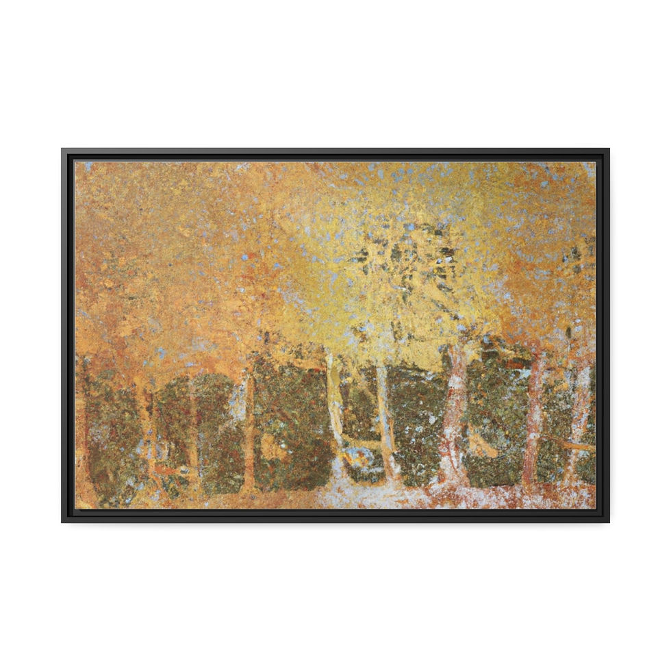 थंबनेल: Charming Fine Art Canvas Print Black Frame | Roseson®