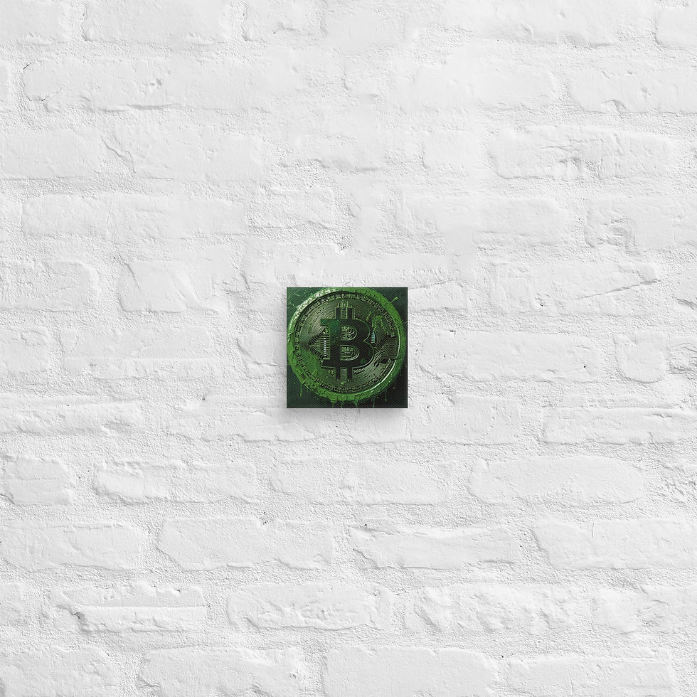 Thumbnail: Bitcoin Canvas Wall Art | Cryptocurrency Artwork for Home Decor | Roseson®