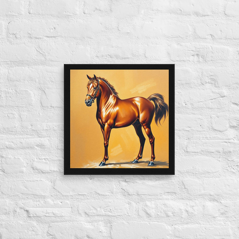 Thumbnail: Arabian Horse Canvas Wall Art | Elegant Equestrian Print | Home & | Roseson®