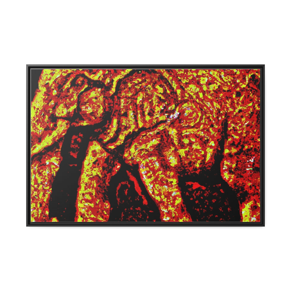 Thumbnail: Rosesun® Canvas Painting Print, Black Frame