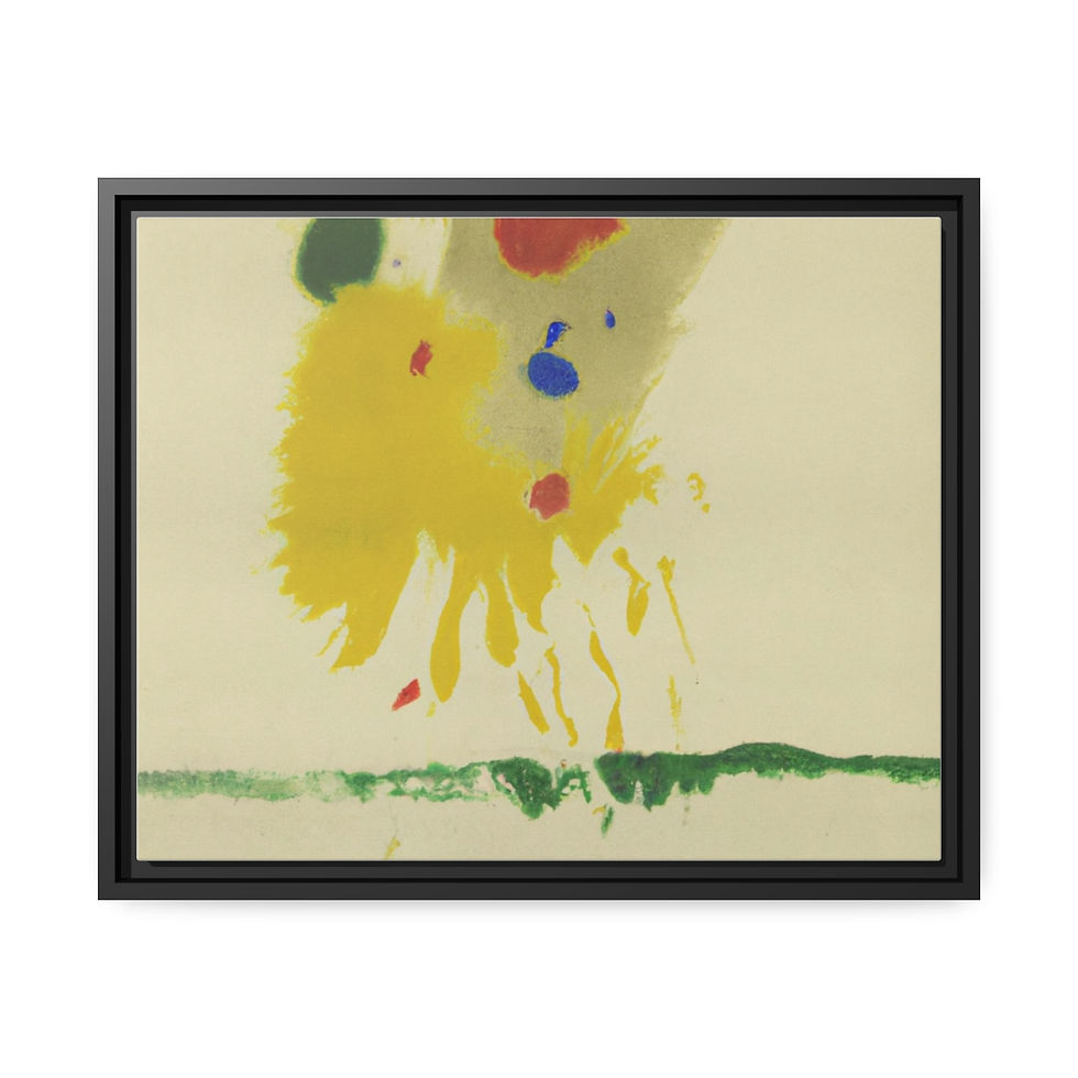 Thumbnail: Inspired Maximalist Wall Decor Canvas Print Black Frame | Roseson®