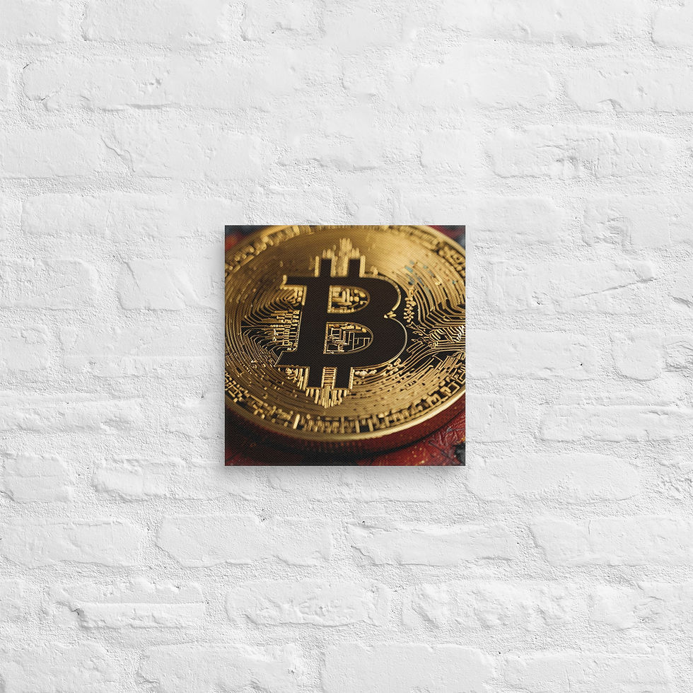 Thumbnail: Bitcoin Canvas Wall Art | Sleek Modern Prints for Living Room | Roseson®