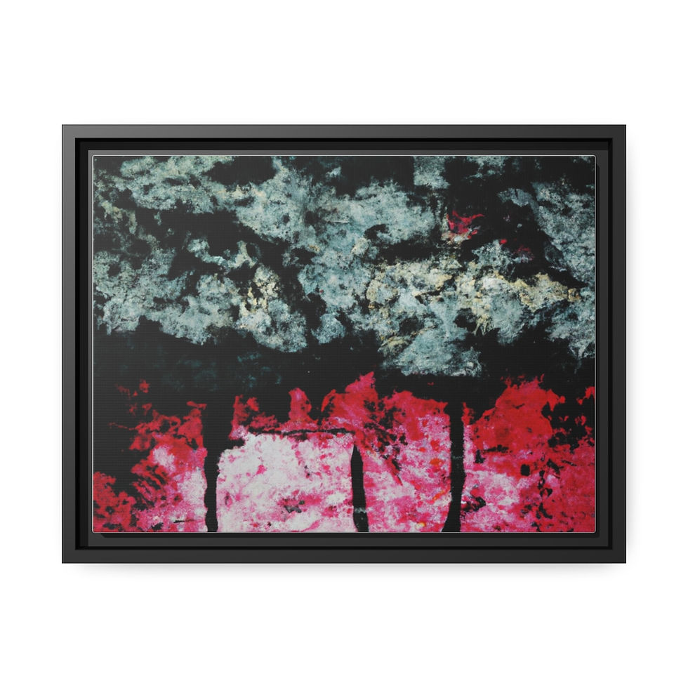 Miniature : Graceful Gallery Wall Canvas Print Black Frame | Roseson®