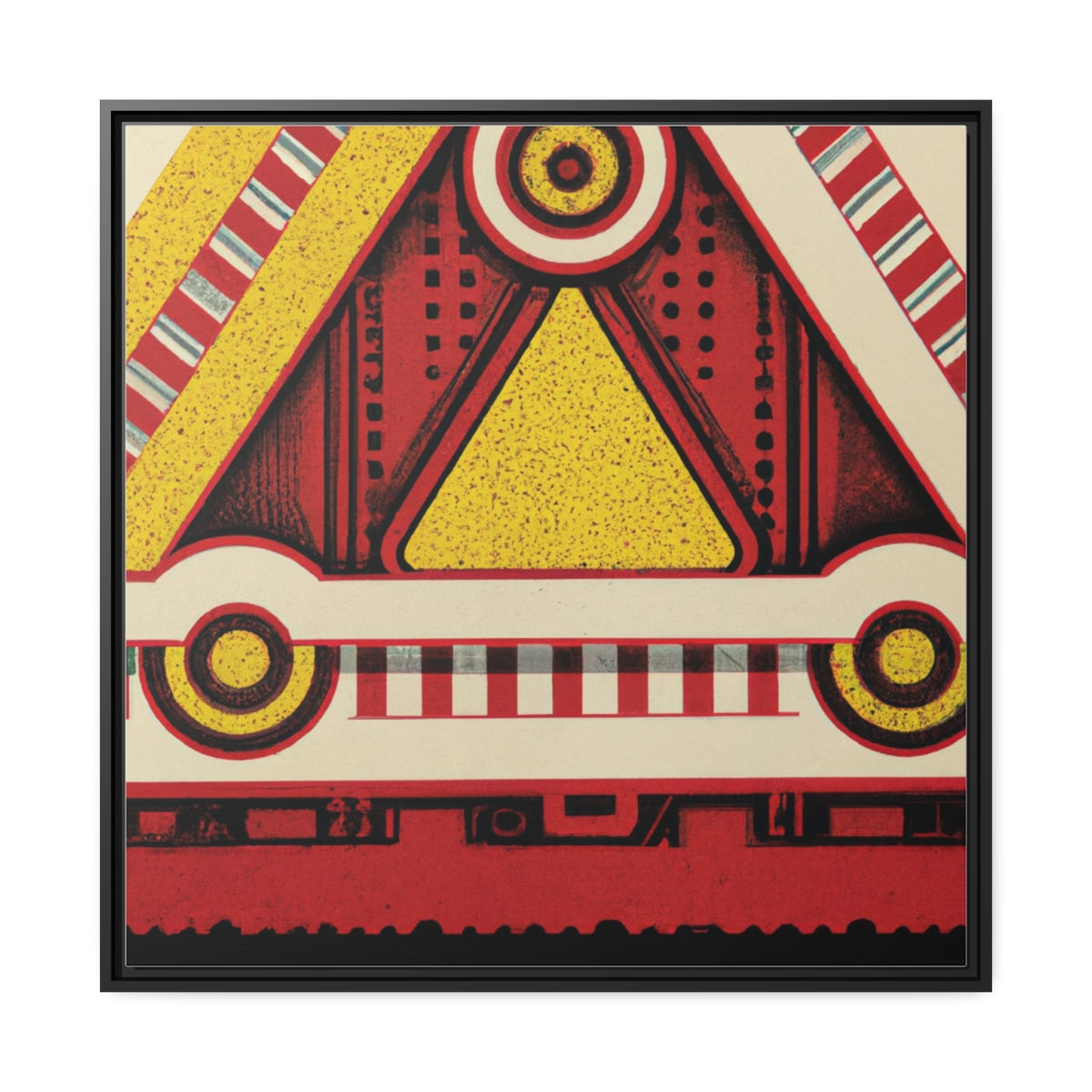 Studio Watercolor Art Print Canvas Print Black Frame | Roseson®