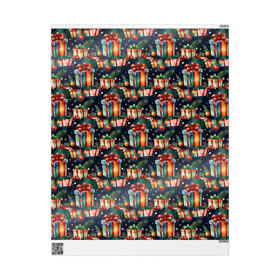 Thumbnail: Magical Christmas Wrapping Paper | Roseson® Enchanted Holiday Wrap