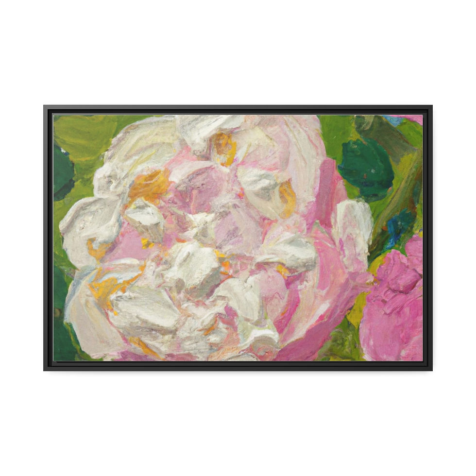 थंबनेल: Living Room Wall Art Canvas Print Black Frame | Roseson®