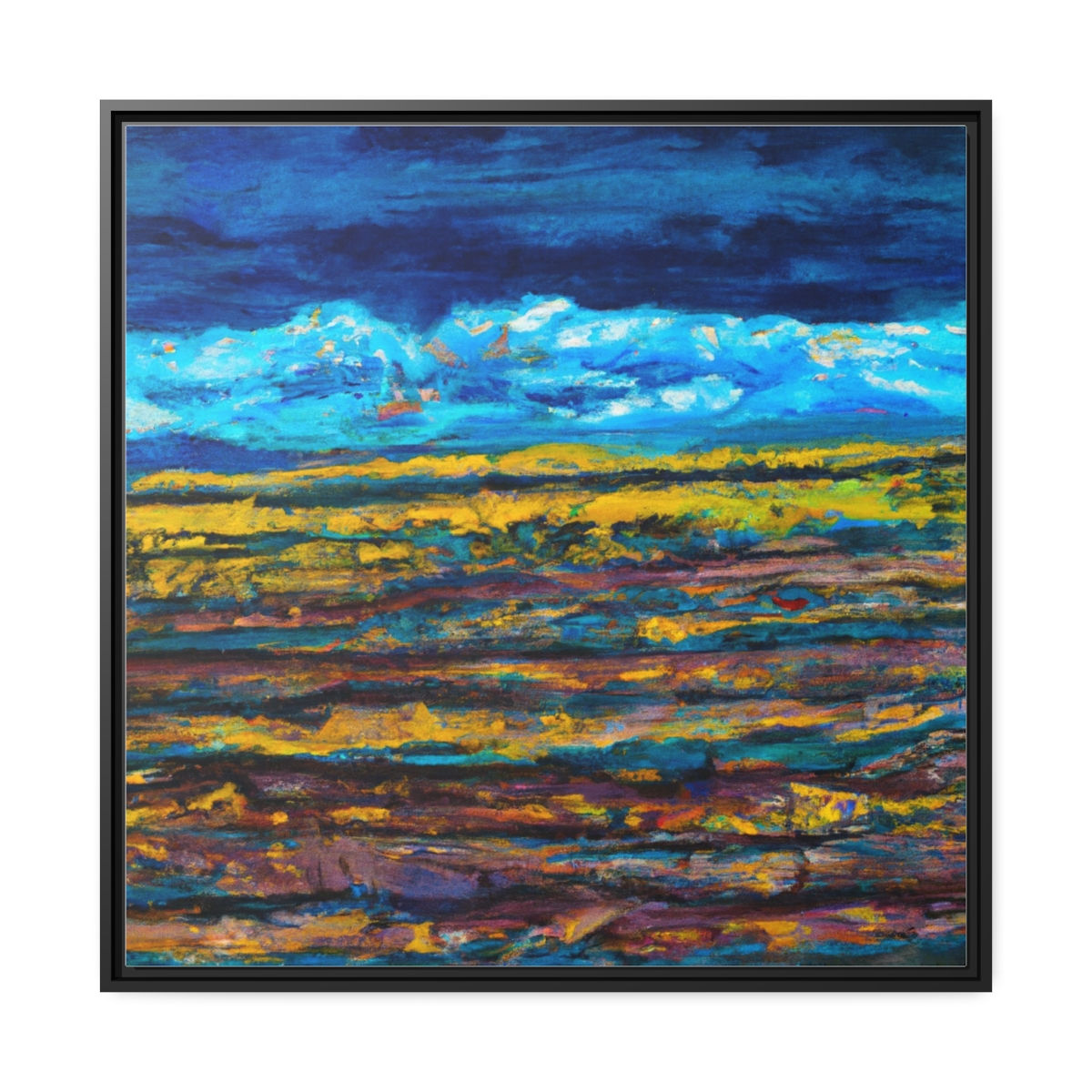 Luminous Canvas Painting Print Black Frame | Roseson® Glowing Wall Art