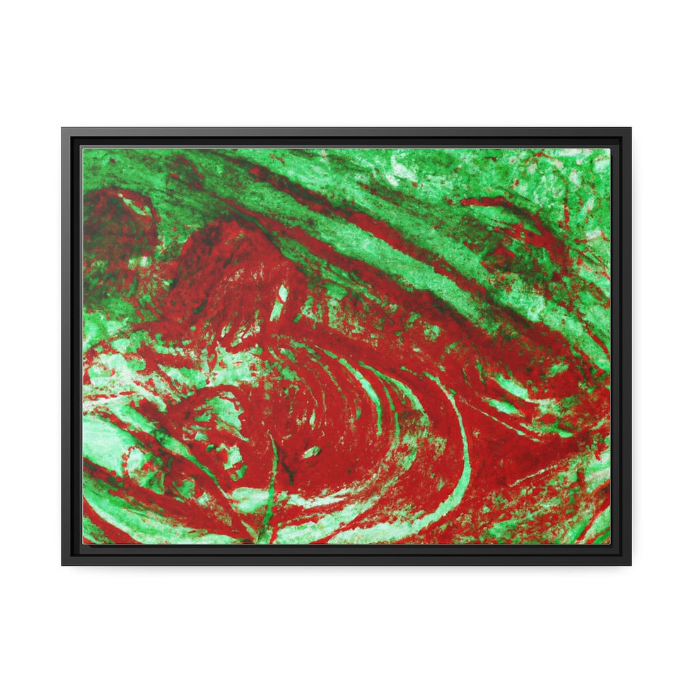 थंबनेल: Drift Canvas Painting Print Black Frame | Roseson® Aesthetic Art