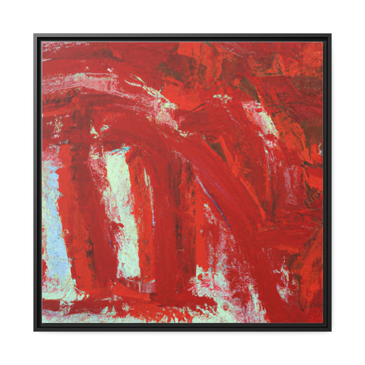 Vintage Canvas Painting Print Black Frame | Roseson® Retro Wall Art