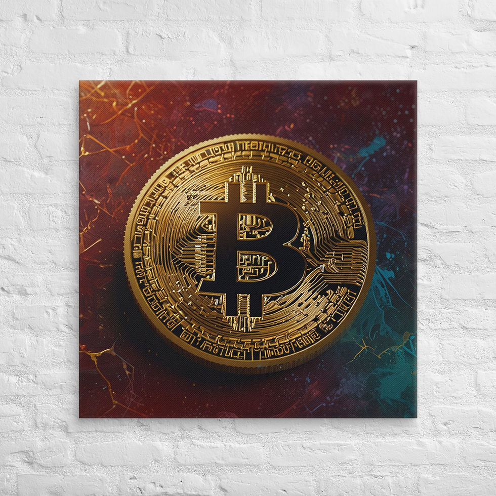 Thumbnail: Bitcoin Canvas Wall Art | Buy Crypto Prints for Wall Decor | Roseson®