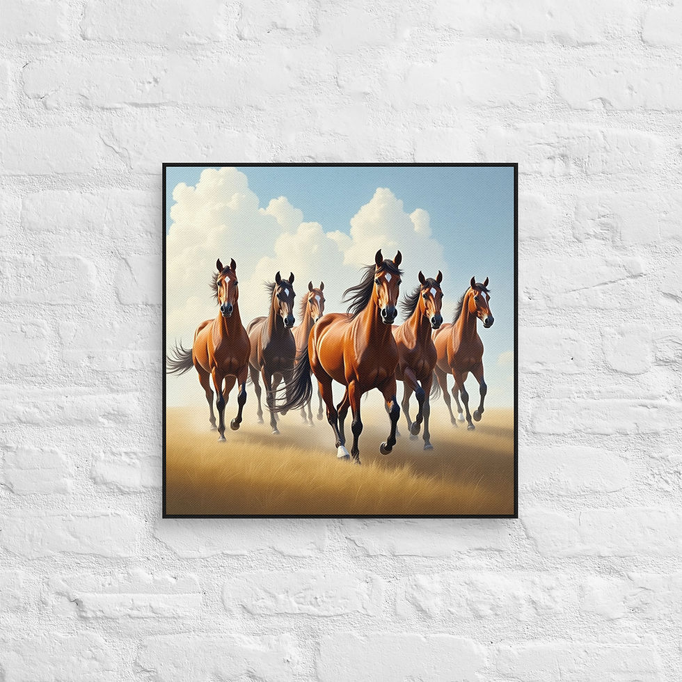 Thumbnail: Arabian Horse Canvas Wall Art | Equestrian Print | Horse Enthusiast | Roseson®