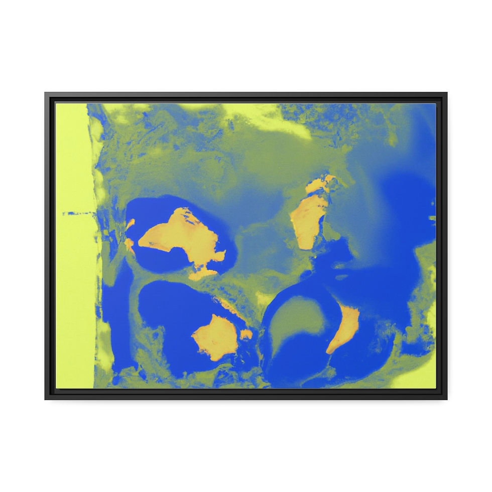 Miniature : Floral Wall Art Canvas Print Black Frame | Roseson®