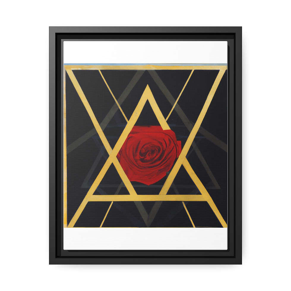 Miniature : Abstract Wall Art Canvas Print Black Frame | Roseson®
