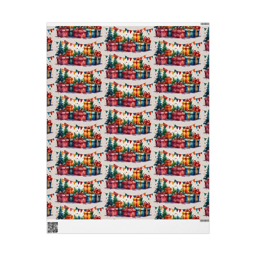 Thumbnail: Pinecone Christmas Wrapping Paper | Roseson® Nature Holiday Gift Wrap