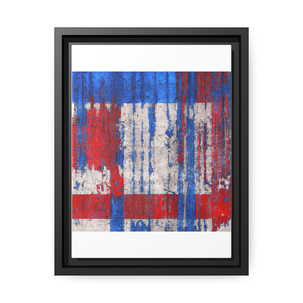 थंबनेल: Magenta Canvas Painting Print Black Frame | Roseson® Bold Pink Wall Art