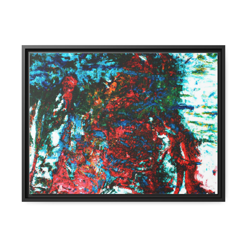 الصورة المصغرة: Vintage Wall Art Canvas Print Black Frame | Roseson®