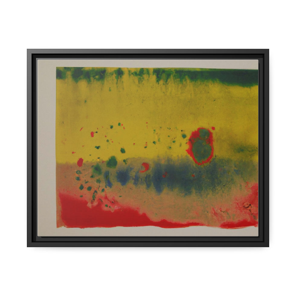Miniature : Vibrant Contemporary Wall Decor Canvas Print Black Frame | Roseson®