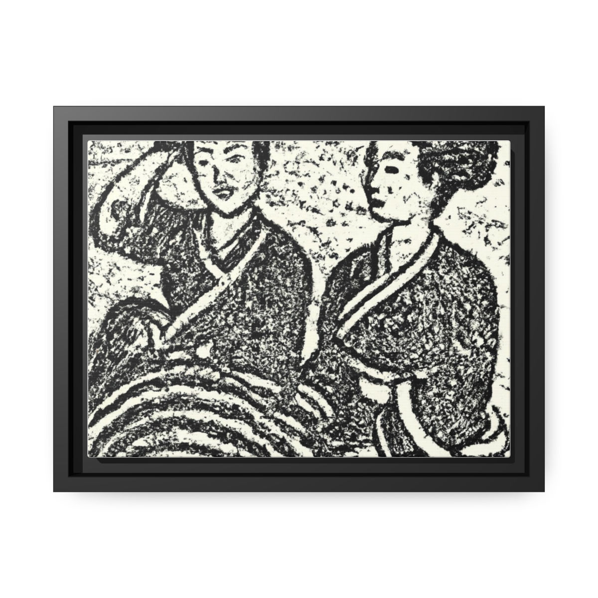 Rosesun™ Matte Canvas, Black Frame