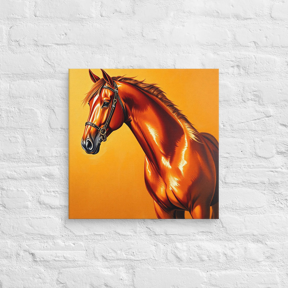 الصورة المصغرة: Arabian Horse Canvas Wall Art | Premium Equestrian Print | Luxury | Roseson®