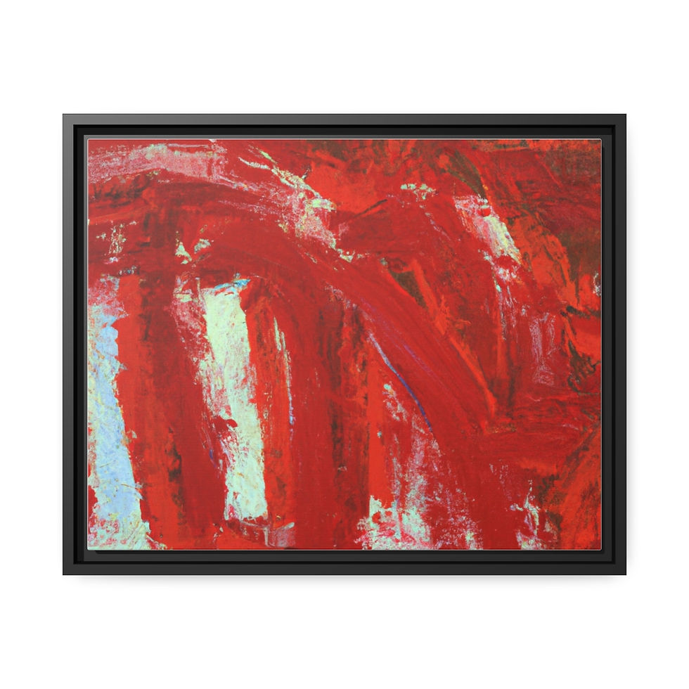 Miniature : Vintage Canvas Painting Print Black Frame | Roseson® Retro Wall Art