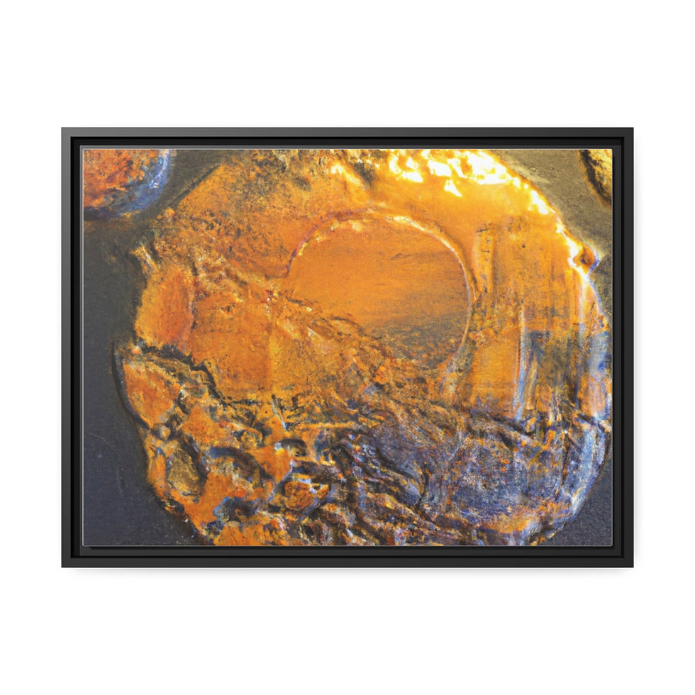 Thumbnail: Coastal Canvas Print Black Frame | Roseson®