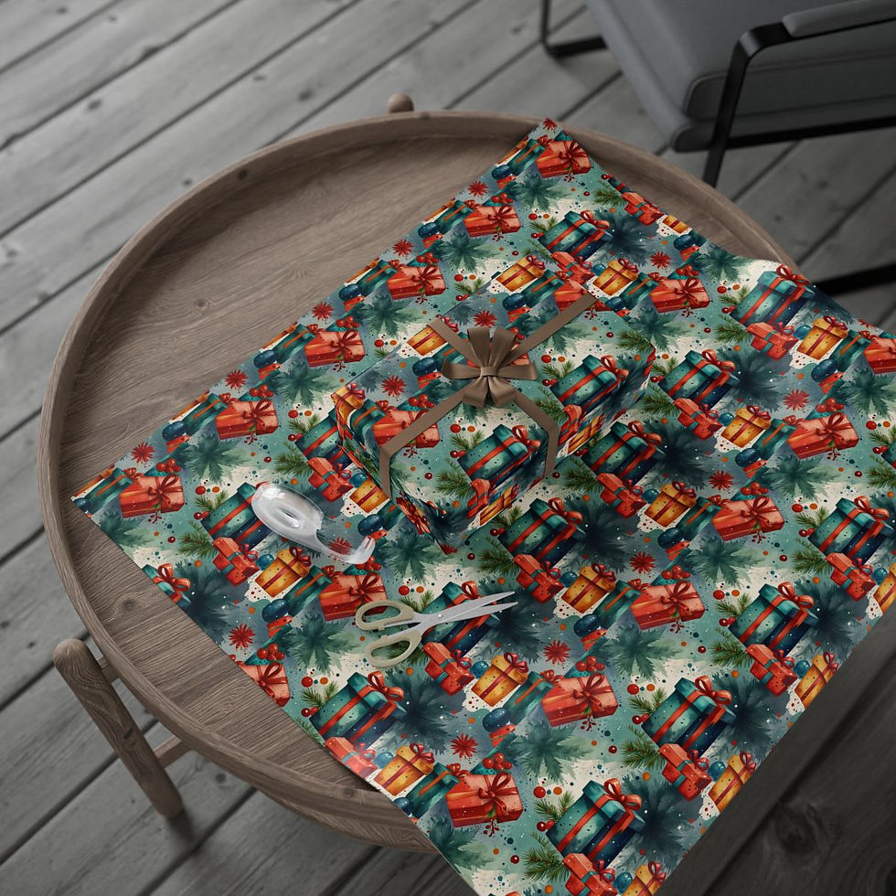 الصورة المصغرة: Sparkling Christmas Wrapping Paper | Roseson® Glitter Holiday Gift Wrap