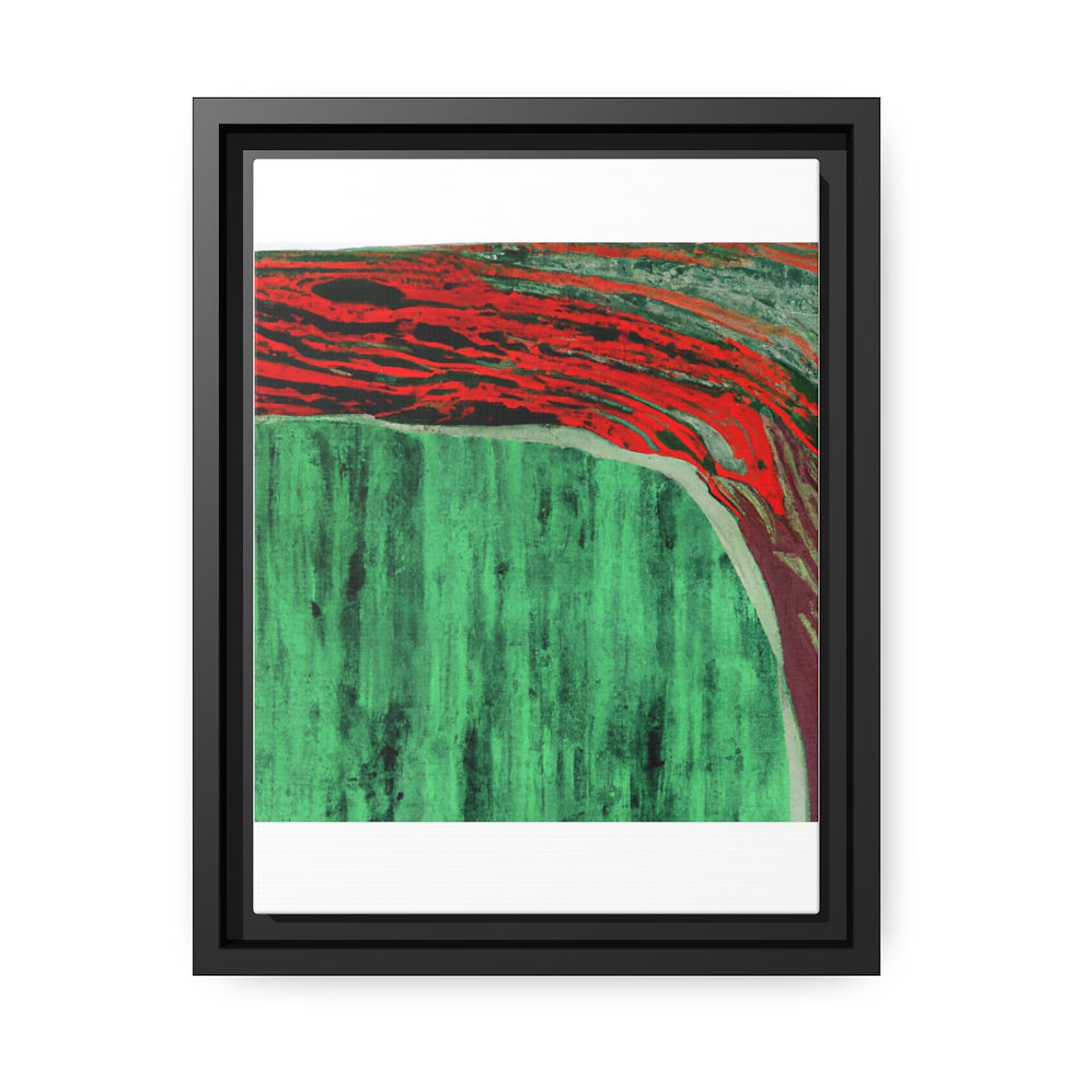الصورة المصغرة: Pulse Canvas Painting Print Black Frame | Roseson® Gift Idea