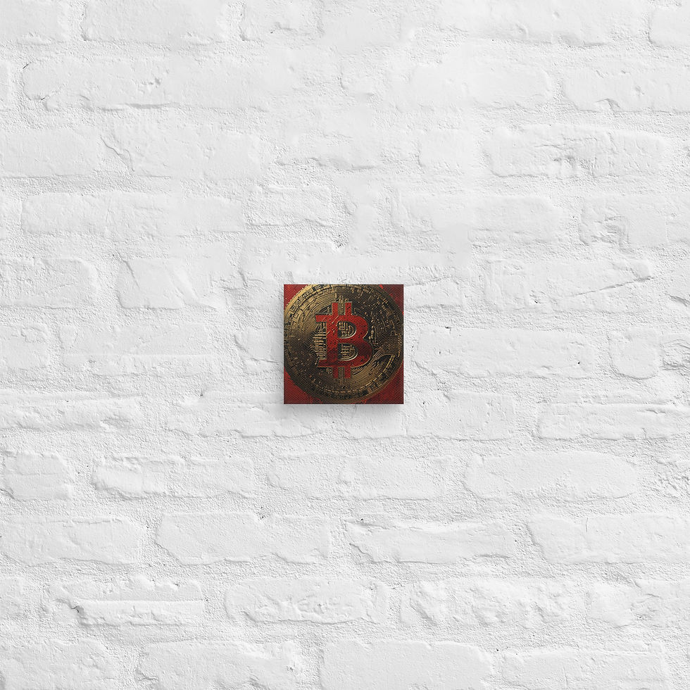 Thumbnail: Bitcoin Canvas Wall Art | Rare Crypto Artwork for Home Decor | Roseson®
