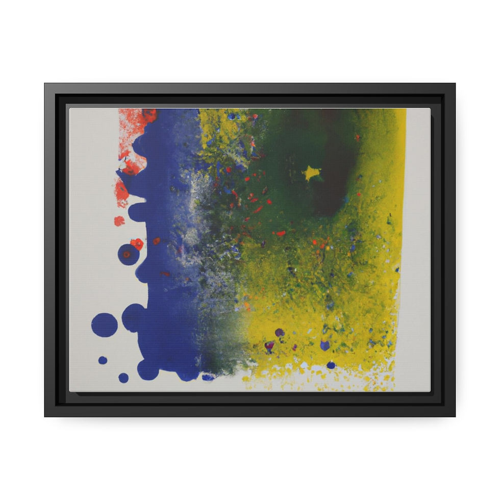 Miniature : Minimalist Art Print Canvas Print Black Frame | Roseson®
