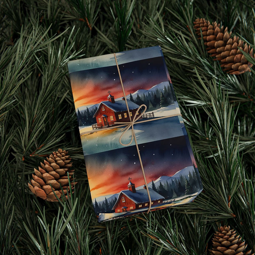 Thumbnail: Jewel Tone Christmas Wrapping Paper | Roseson® Rich Color Holiday Gift Wrap