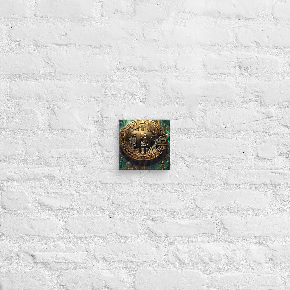 Thumbnail: Bitcoin Canvas Wall Art | Satoshi Nakamoto Print for Investors | Roseson®