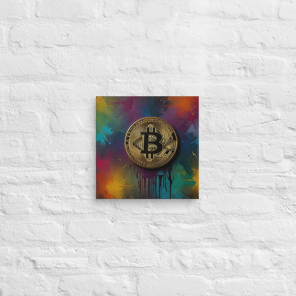 Thumbnail: Bitcoin Canvas Wall Art | High-End Luxury Crypto Print | Home Decor