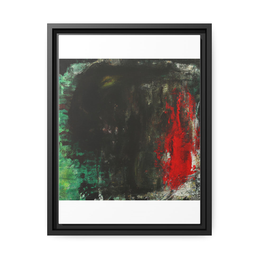 الصورة المصغرة: Minimalist Canvas Print Black Frame | Roseson® Contemporary Wall Art