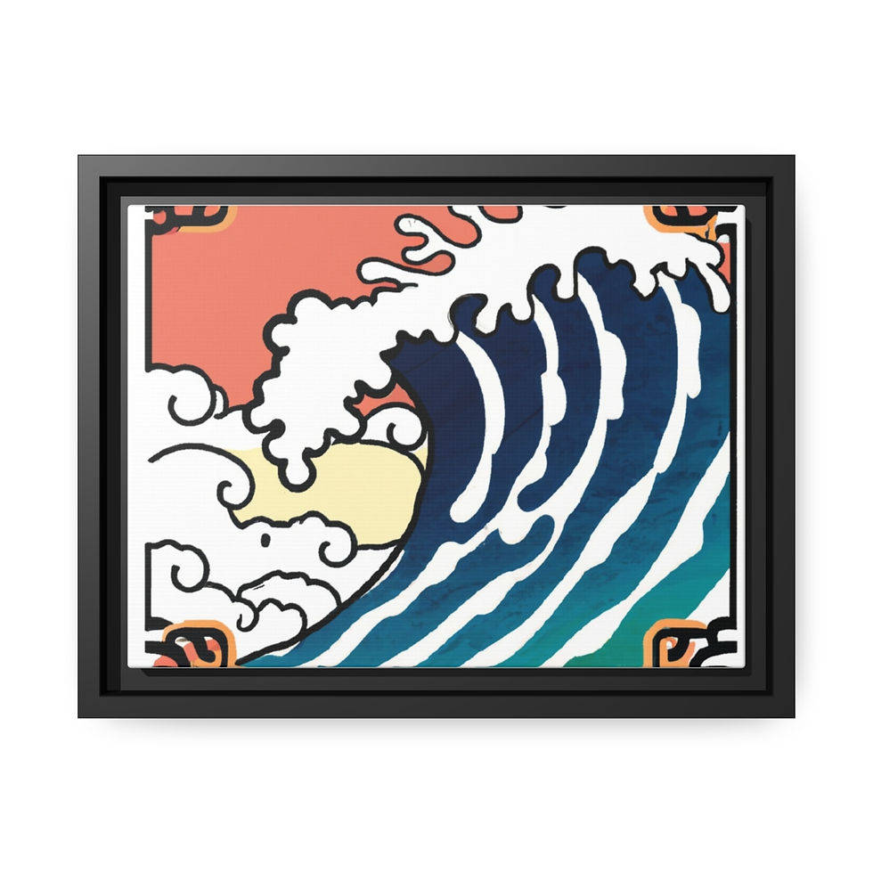 Rosesun® Canvas Painting Print, Black Frame