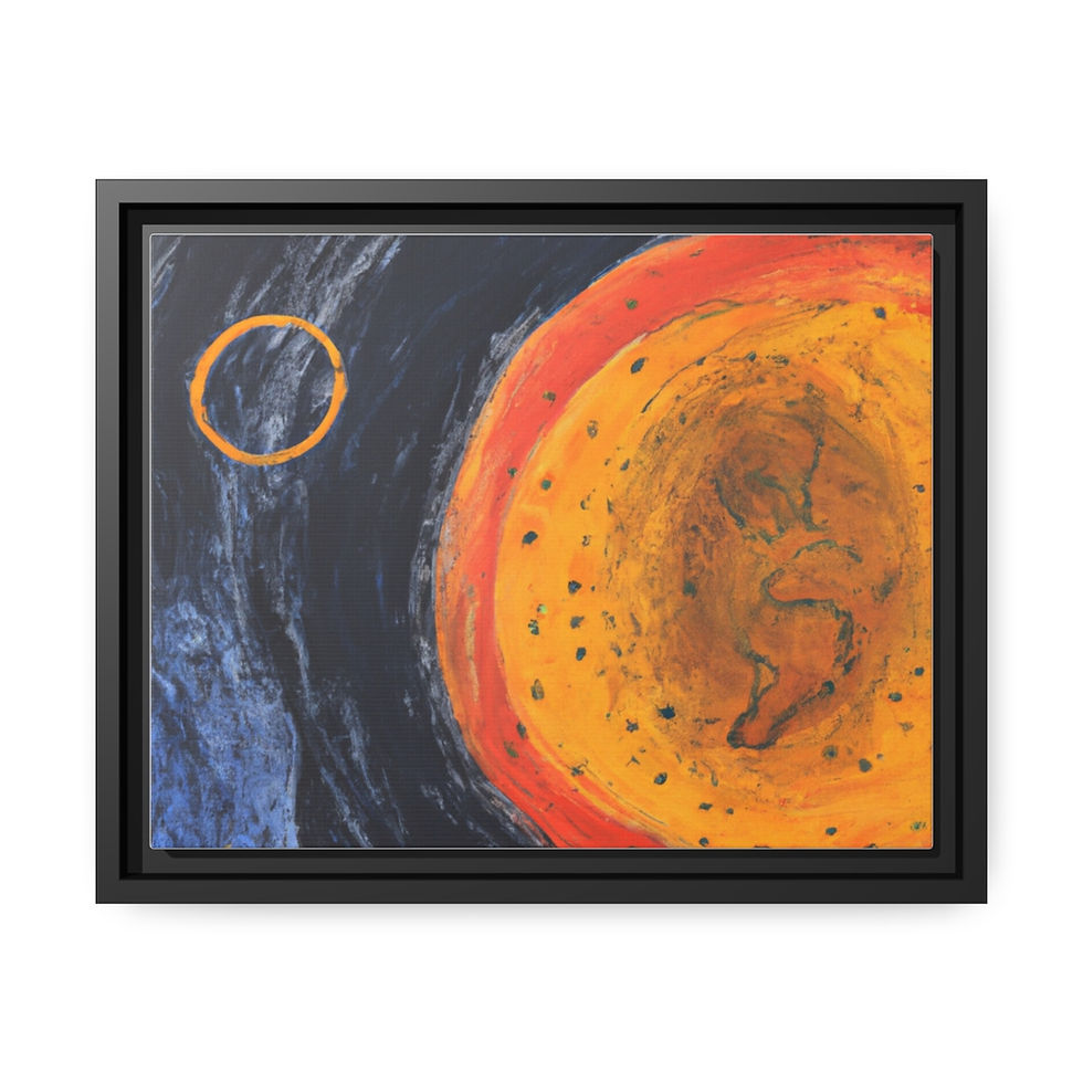 Miniature : Nature Art Print Canvas Print Black Frame | Roseson®