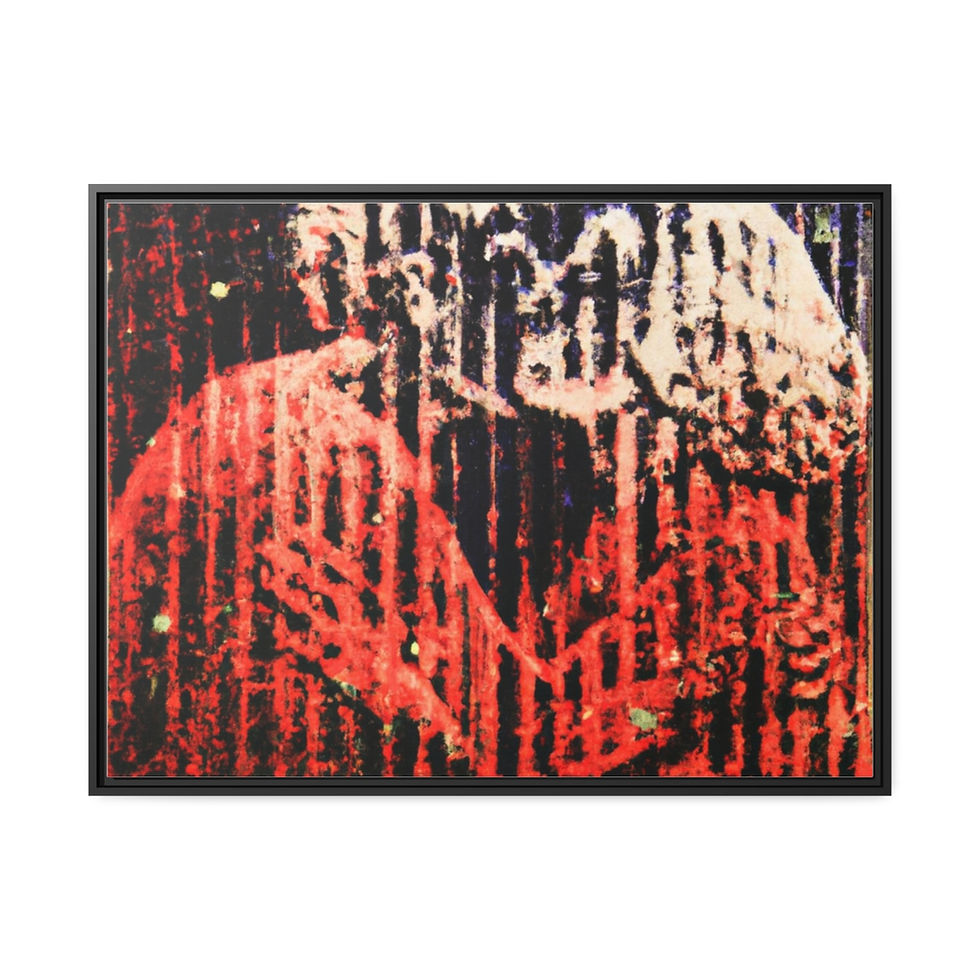 الصورة المصغرة: Lively Neutral Wall Art Canvas Print Black Frame | Roseson®
