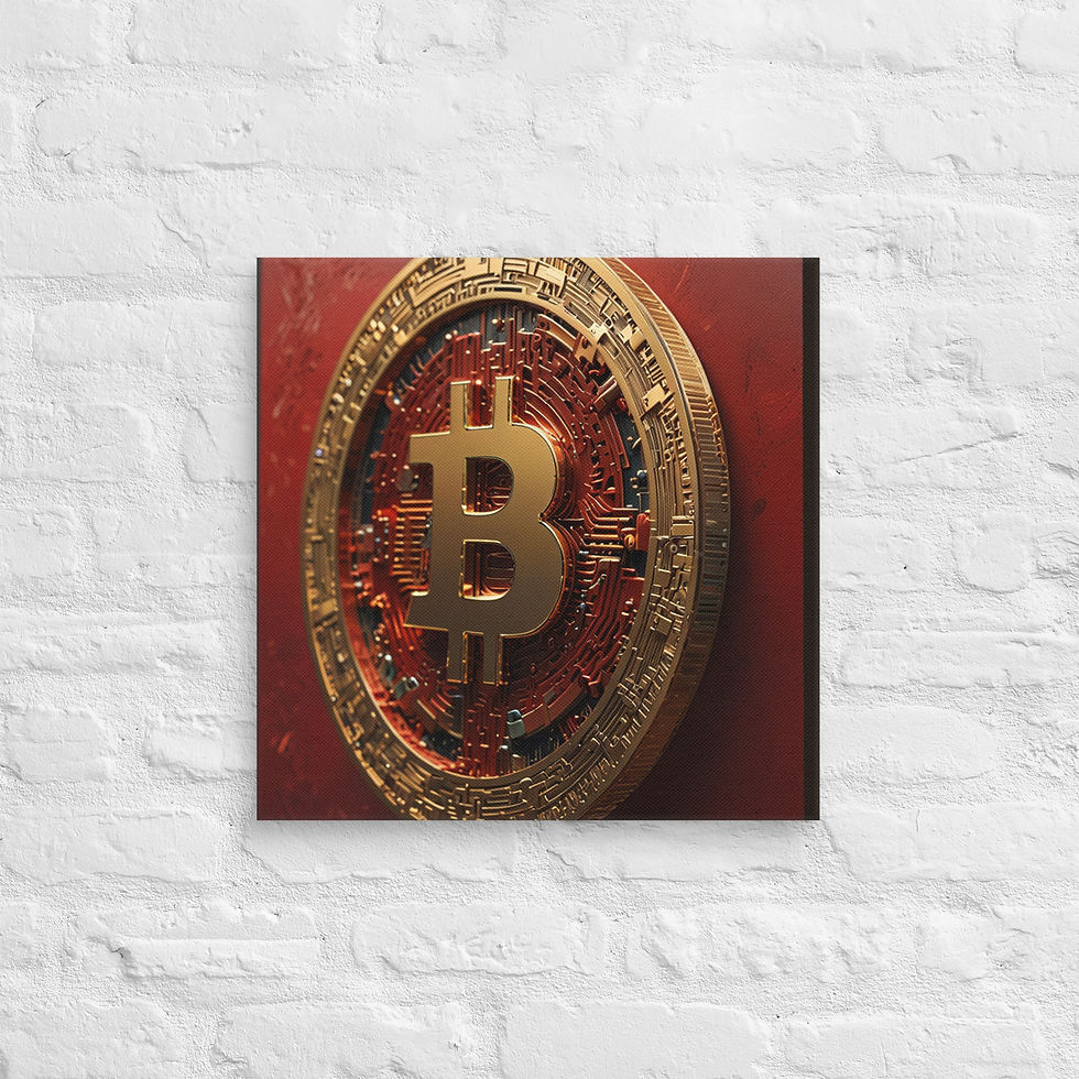 Thumbnail: Bitcoin Canvas Wall Art | Modern Trending Crypto Prints 2025