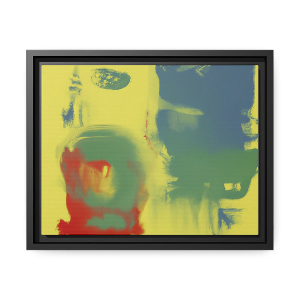 Miniature : Modern Black And White Canvas Print Black Frame | Roseson®