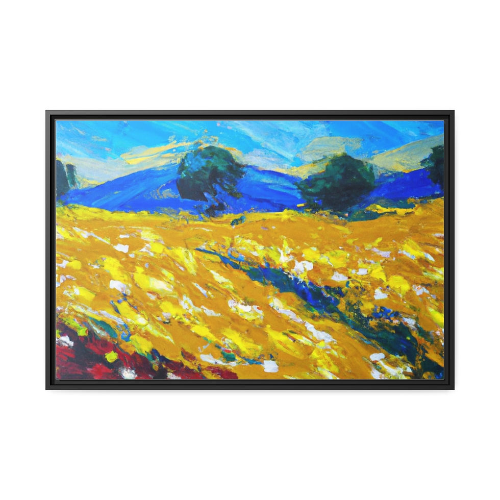 Thumbnail: Rosesun™ Matte Canvas, Black Frame
