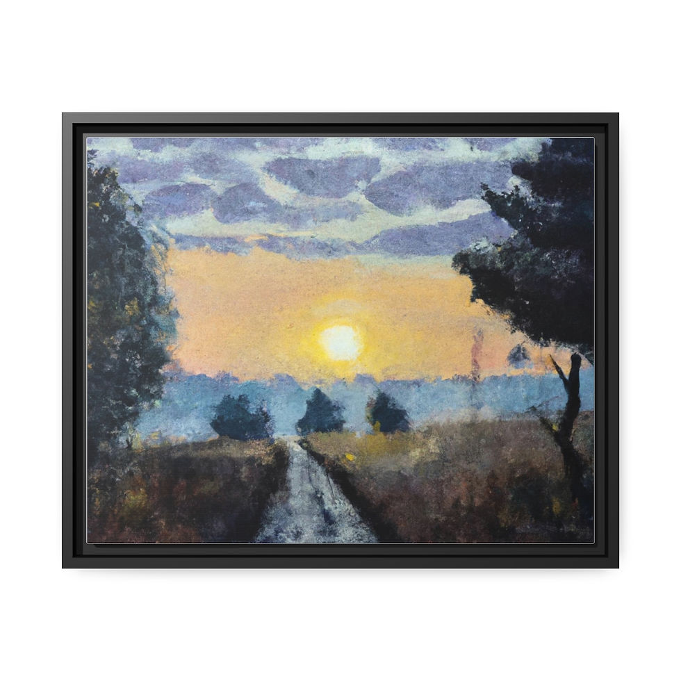Miniature : Boho Wall Art Canvas Print Black Frame | Roseson®